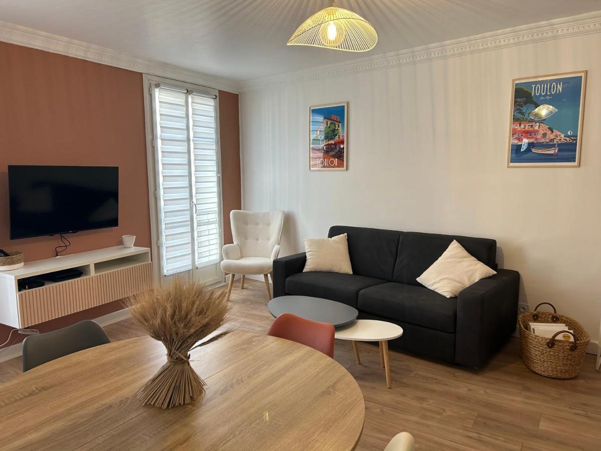 Duplex Climatise Proche Port Toulon Apartment Bagian luar foto